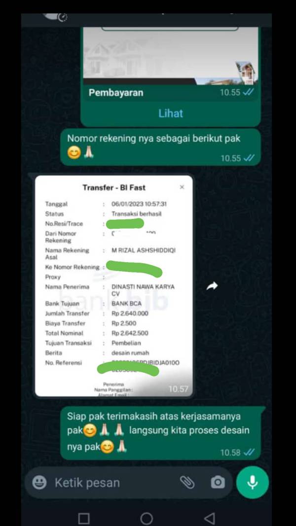 Testimoni bukti transfer 25