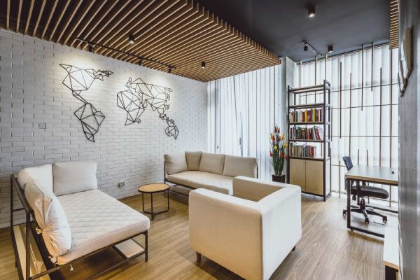 Desain Kantor Industrial Minimalis