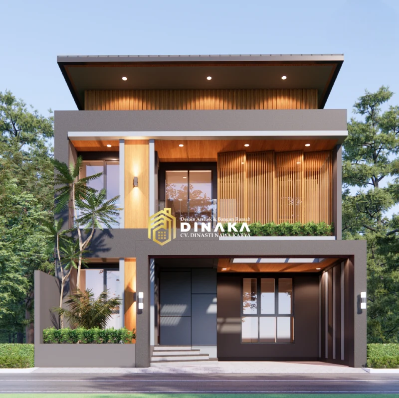 Jasa Gambar Desain Rumah Modern Tropis