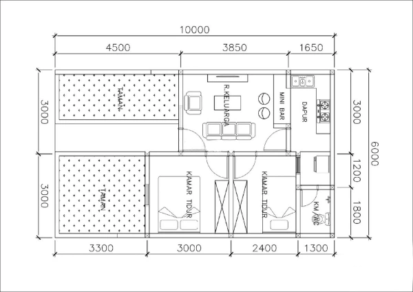 Layout Rumah 6x10