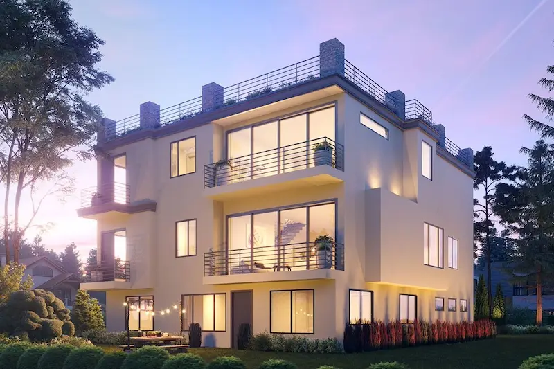 rumah 3 lantai modern